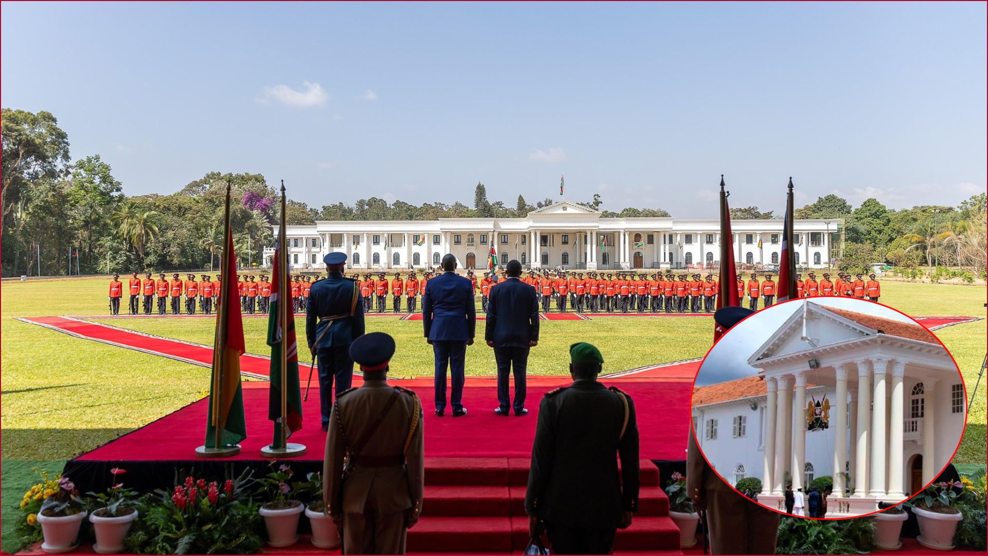 A glimpse of State House Nairobi with its new roof design.